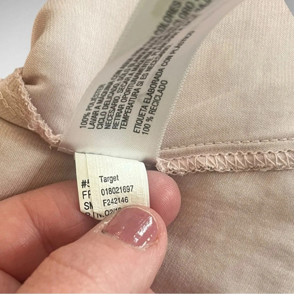 A NEW DAY Women's Light Pink Sleeveless Mock Neck Blouse Size Small |‎ EUC - Picture 7 of 8